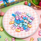 Augshy 64 Pcs Bunny Resin Charms, Easter Charm - Image 3