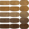 90pcs Blank Patches for Laser Engraving & Iron On | PU Leather Repair Patches | by iFForce