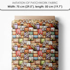 Patchwork Forest Girl Cotton Fabric Panel – Six 10×10 inch Designs + Bonus - Image 7