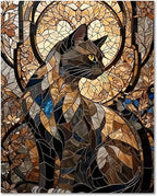 HMZephitiquc Cat Paint by Numbers Kit by Unknown