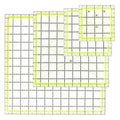 UOOU 4 Pack Quilting Ruler, Quilting Ruler Quilting Templates Fabric Cutting by UOOU