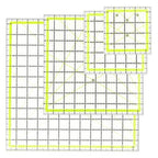 UOOU 4 Pack Quilting Ruler, Quilting Ruler Quilting Templates Fabric Cutting by UOOU