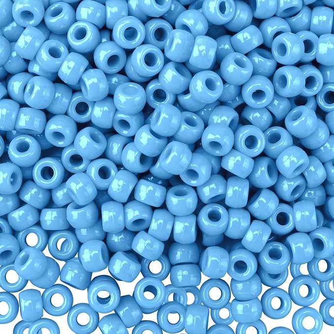 Qpixvb 1100PCS Blue Pony Beads, Bead by QPIXVB