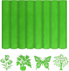 HTVSTD Forest Green Flock HTV Heat Transfer Vinyl 8pcs 12×10in | Vivid Color by CraftingEveryday