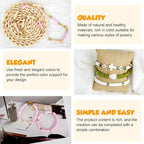 JQEEYGV 5500pcs Clay Beads Bracelet Making Kit 24 Colors Flat Preppy Beads - Image 4