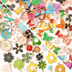 MARFOREVER 120 PCS Flower Butterfly Charms by MARFOREVER