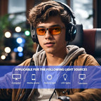 ANYLUV Blue Light Blocking Glasses Men Computer Gaming Glasses Lightweight - Image 2