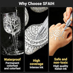 SFAIH Acrylic Silver Paint Pens - Image 6