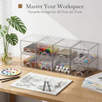 8 Pack Small Clear Stackable Acrylic Storage Boxes - Image 3