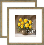 Vittanly 12x12 Picture Frames Set of 2, Ornate Vintage Photo Frame by Vittanly