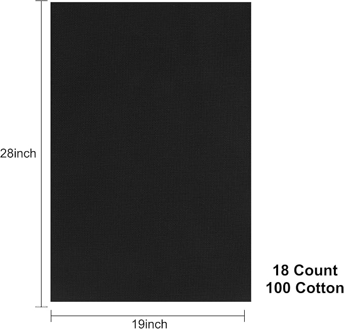 Aida Cloth 18 Count Cross Stitch Fabric, 19×28inch | 100% Cotton, Fine Dense - Image 2