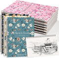 12 Pack Sketch Book, 8.5 x 11Inch Sketchbook, 68lb/100gsm Top Spiral Bound by Prudiut