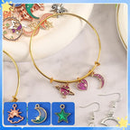 MARFOREVER 120 Pcs Mixed Sun Star Moon Charms - Image 3