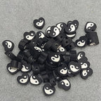 100Pcs 10MM Polymer Clay Beads, Tai Chi Heart Clay Bead Charms - Image 5