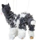 Artisan Owl Siberian Husky Marionette Puppet - Image 3