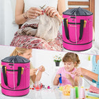MYBAGZING Expandable Yarn Storage Organizer, Crochet Bag & Yarn Tote - Image 4