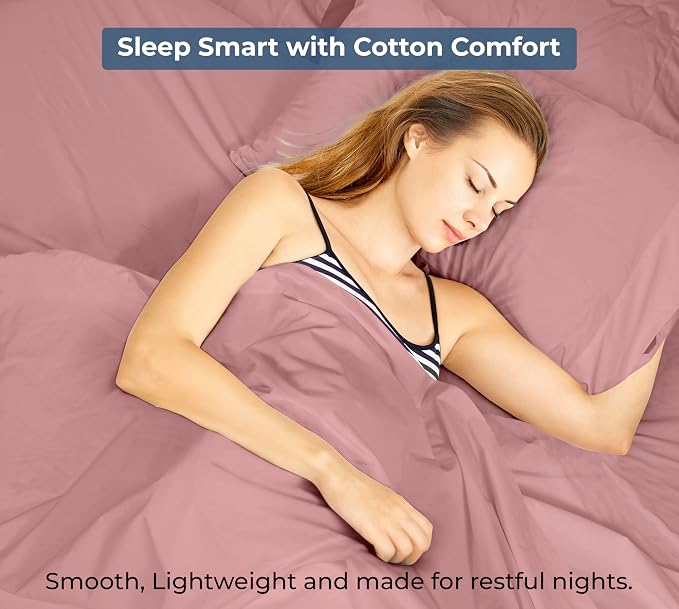 Royale Linens 100% Organic Cotton Twin XL Flat Sheet Only - Image 9
