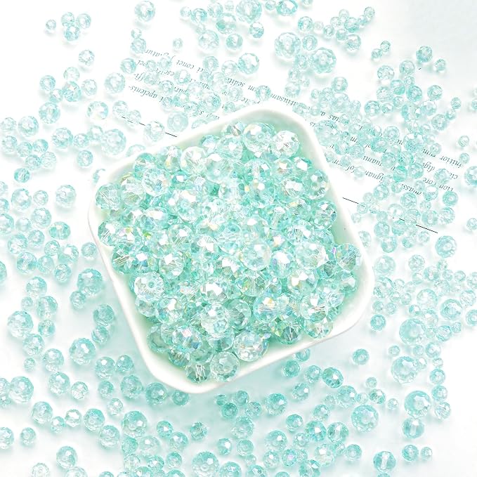 460Pcs 8mm Crystal Glass Beads for Jewelry Making Beads for Bracelets Necklace - Image 3