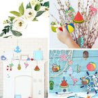 32 pcs Mixed Styles Beach Theme Unfinished Wood Cutout Charms Watermelon Ice - Image 7