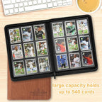 9 Pocket Card Binder, Premium Zip Trading Card Binder, 540 Double Sided Pocket - Image 4