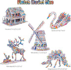 BEARUN 3D Coloring Puzzle Set, Arts and Crafts - Image 6