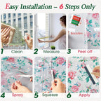 Coavas Window Privacy Film, Rainbow Stained Glass Decorative Window Clings - Image 9
