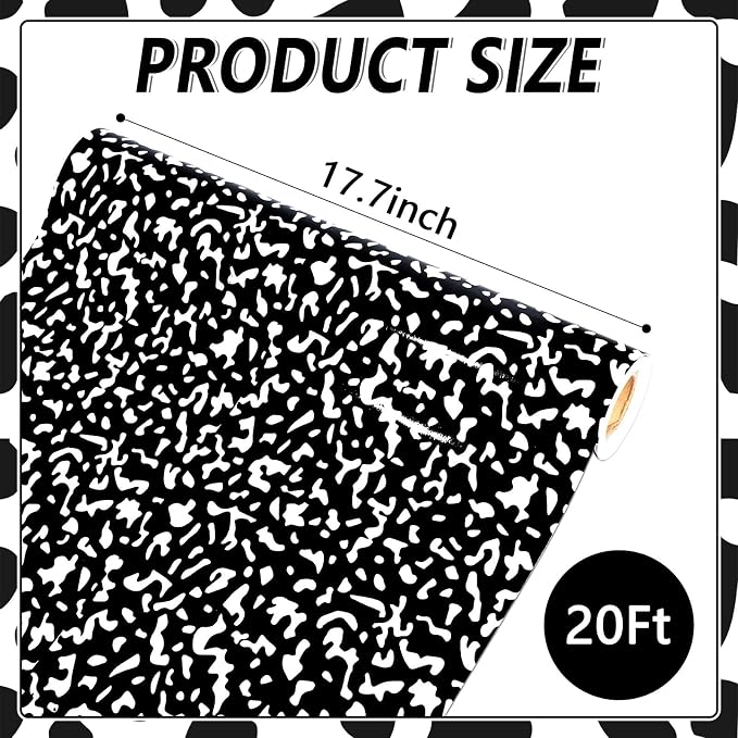 Qyeahkj Composition Bulletin Board Paper Roll Black Dot Bulletin Board - Image 2