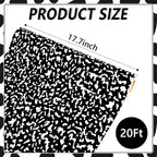 Qyeahkj Composition Bulletin Board Paper Roll Black Dot Bulletin Board - Image 2