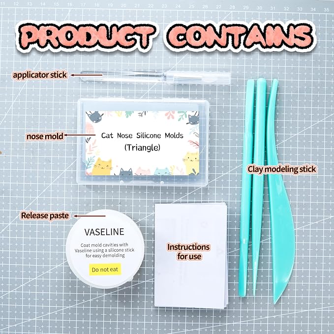 Nuvretk 8 Cute Silicone Molds for Needle Felting - Image 2