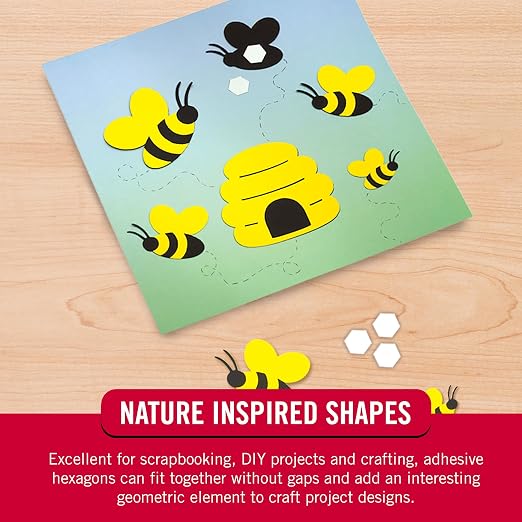 VELCRO Brand Sticky Back Hexagons, 150pk Dots - Image 3