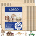 42 Pack Basswood Sheets 12"x12"x1/8" by VKIZA