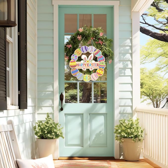 Large Size 12" Wooden Easter Ornaments to Paint, Wooden DIY Blank Unfinished - Image 2