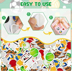 300Pcs Sports Foam Stickers, Self-Adhesive Sport Balls Stickers Basketball - Image 6