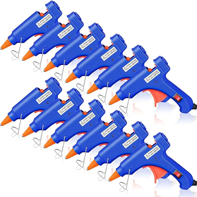 Zhengmy 12 Pcs Mini Glue Gun Crafts Hot Melt Guns Low Temp Glue by Zhengmy