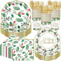 Pickmesh 400 Pcs Christmas Party Supplies Include Seasonal Holly Leaf by Pickmesh