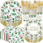 Pickmesh 400 Pcs Christmas Party Supplies Include Seasonal Holly Leaf by Pickmesh