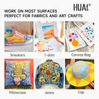 HUAL Fabric Paint Set for Clothes, 12 Colors Textile Paint - Image 5