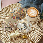 Clendo 8 PCS Bird Diamond Art Coaster Kits - Image 6
