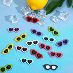 JUNEBRUSHS 80PCS Mini Resin Sunglasses, Cute Miniature Sunglasses - Image 3