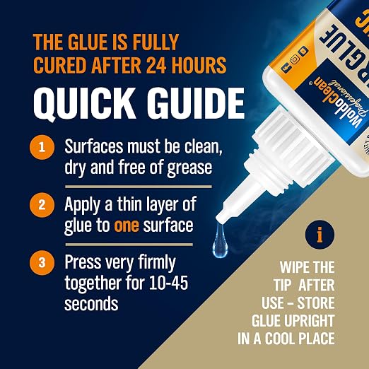 WoldoClean Super Glue for Ceramics and Porcelain 50g - Image 7