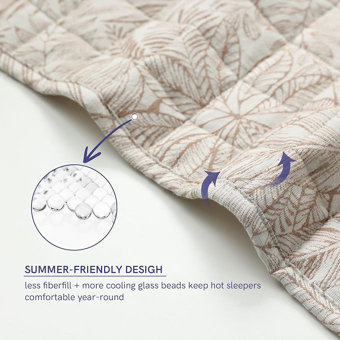 YnM 15lbs Weighted Blanket for Adults, Linen Heavy Bed Throw Blanket - Image 5