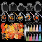 TaoBary 91 Pcs DIY Handmade Transparent Dried Flower Bookmark Set Include by TaoBary