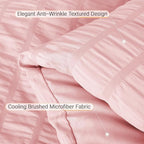 MUXHOMO 7 Pieces Full Comforter Set, Seersucker Bed in a Bag Full Size - Image 6