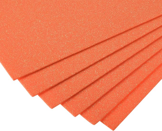 uxcell Orange Shiny EVA Foam Sheets 11 x 8 Inch 2mm Thick - Image 5