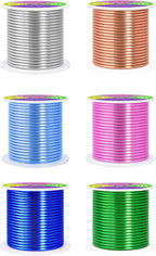 Mandala Crafts 8 GA Pink Green Blue Assorted Anodized Aluminum Craft Wire | 120 - Image 2