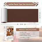 KING MOUNTAIN Leather Repair Patch, 4 x 63 Inches self Adhesive Leather Repair - Image 4