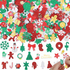 Coopay 600 Pcs Christmas Foam Stickers, Self-Adhesive Glitter Foam Stickers by Coopay