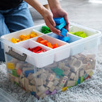 Citylife 17QT Clear Craft Organizers and Storage Box - Image 3