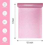 Rouge-Pink Glitter Heat Transfer Vinyl, Glitter Iron-On - Image 2