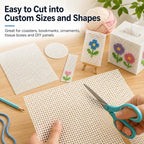 YOUNTHYE 10 PCS 5 Count Plastic Canvas Sheets, 21 x 13.1 Inch Large Hole - Image 6